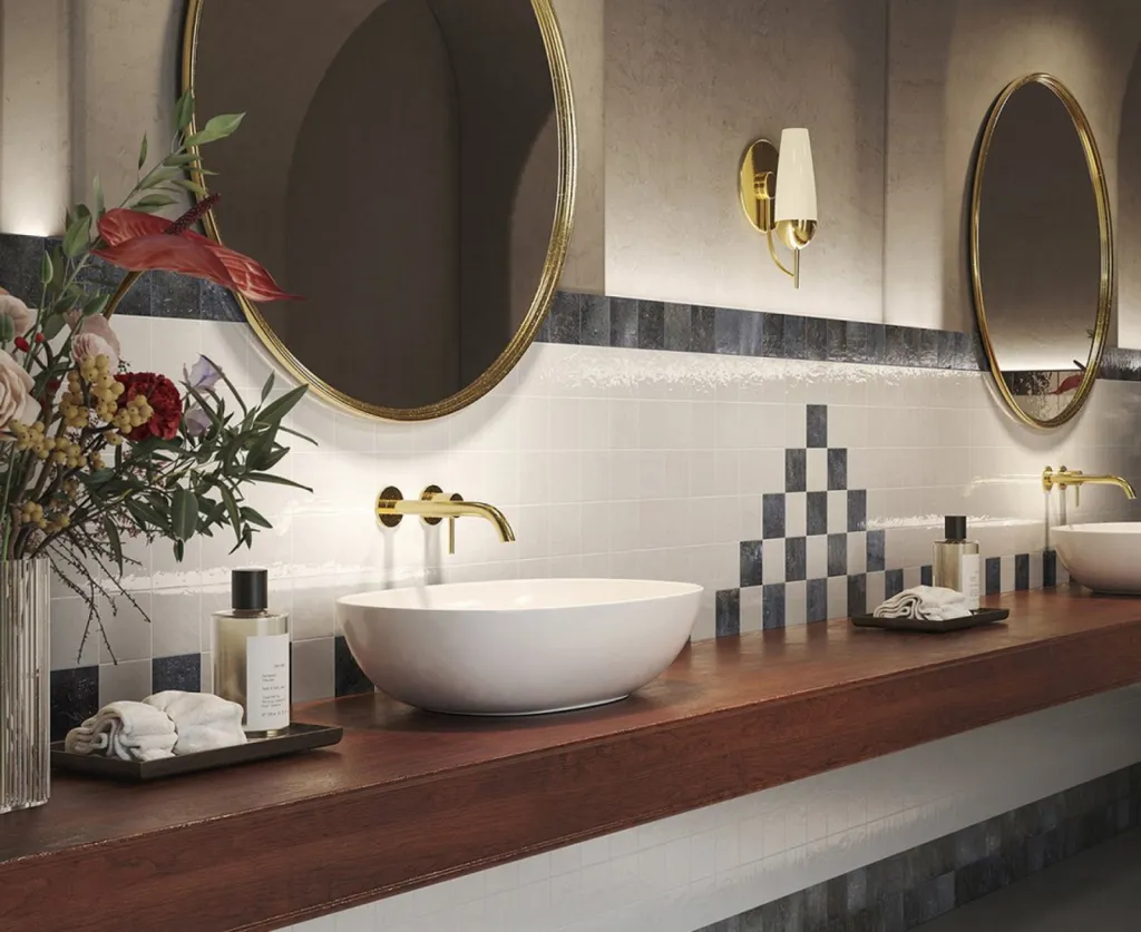 Réalisez votre projet salle de bain avec carrelage moderne, meuble sur mesure et douche italienne chez Le Comptoir du Sol à Rouen 76.