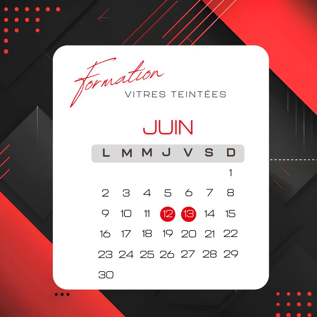 Inscrivez vous à la prochaine session de Formation Vitres Teintées dans notre centre