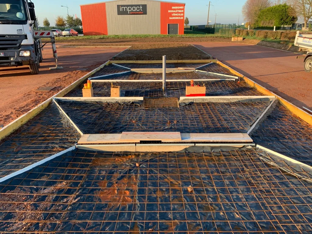 Création d'une piste de lavage au Neubourg près d'Evreux dans l'Eure