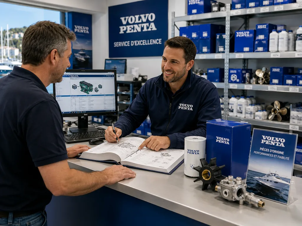 Vous ne trouvez pas votre pièce Volvo Penta en ligne ?