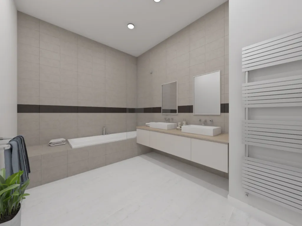 salle de bain spacieuse 