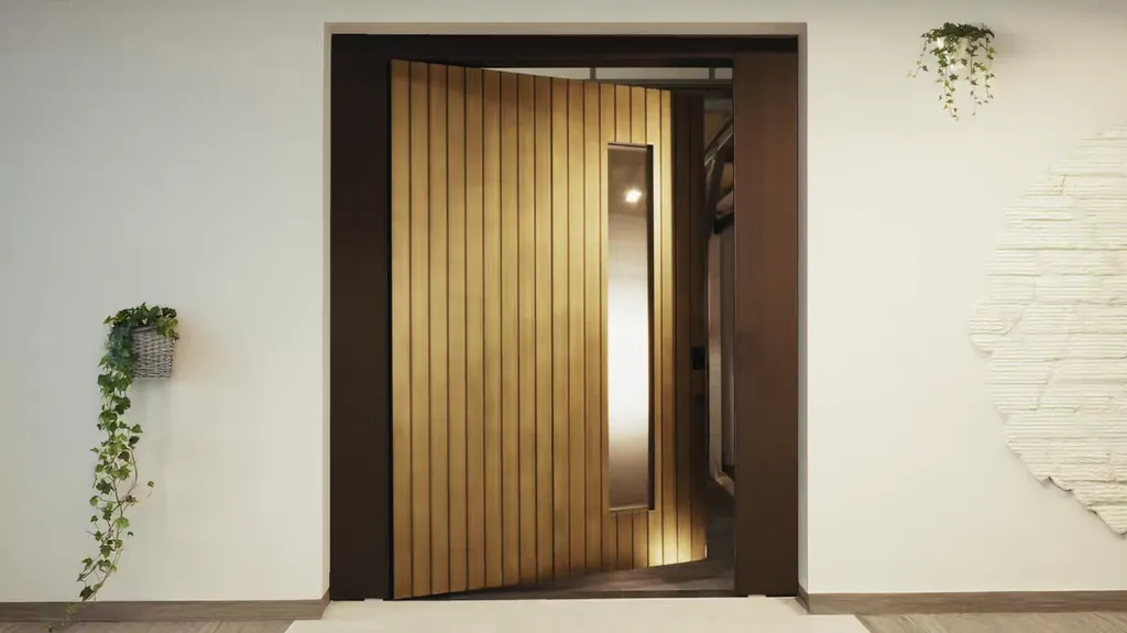 La porte pivotante Silvelox Pivo't en Corse-du-Sud : quand l'entrée devient un geste architectural à part entière