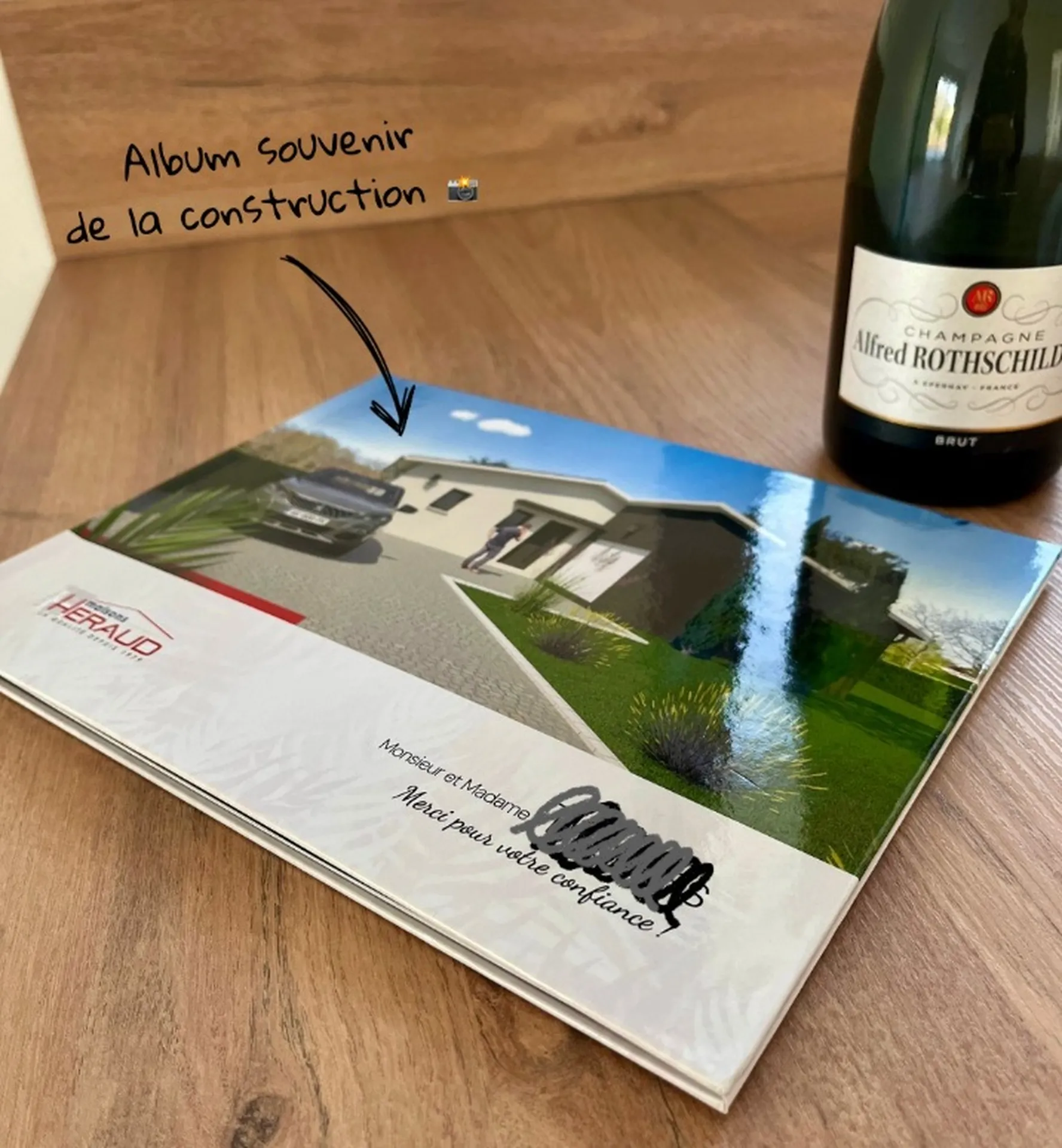 Cadeau de réception de chantier Maisons HERAUD