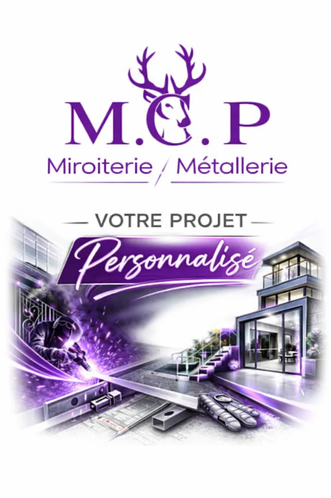 Vous avez un projet, une envie ? Confiez-le à M.C.P – Miroiterie / Métallerie, votre spécialiste en miroiterie et métallerie, fabrication artisanale et expédition partout en France