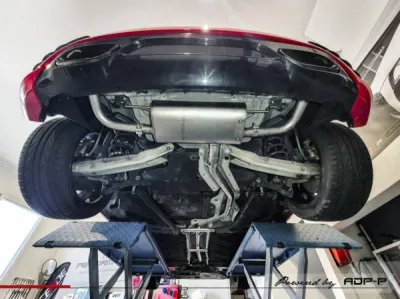 Installation ligne d'échappement Ragazzon Mercedes classe A200 | ADP Performance Aix en provence