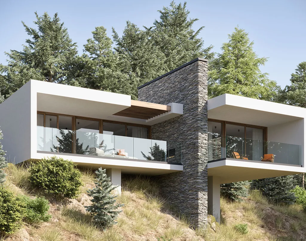 Garde corps verre Kostum modele aziliz en corse du sud