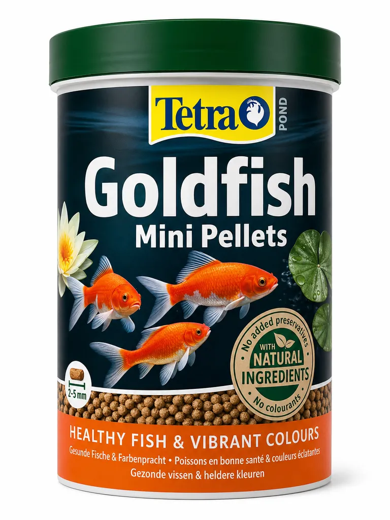 Tetra Pond Goldfish Mini Pellets – granulés pour petits poissons rouges alimentation complète et équilibrée