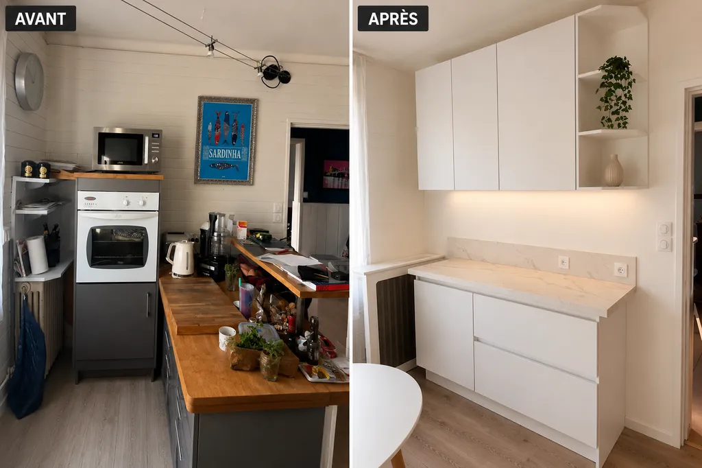 Rénovation complète d’une cuisine sur mesure à Toulouse quartier Sept-Deniers