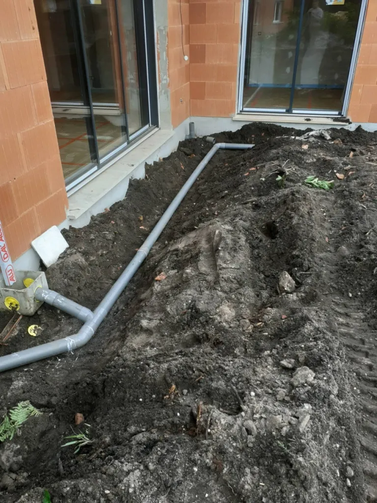 Viabilisation d'un terrain pour une construction neuve à Caudéran près de Bordeaux