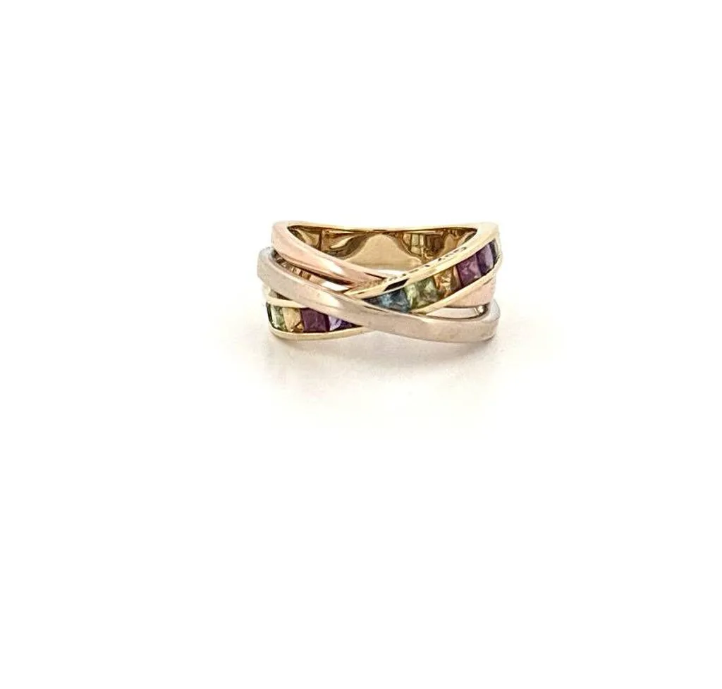 Bague Guy Laroche en or et pierres fines – Dépôt vente Bijouterie Or Ligne à La Teste-de-Buch
