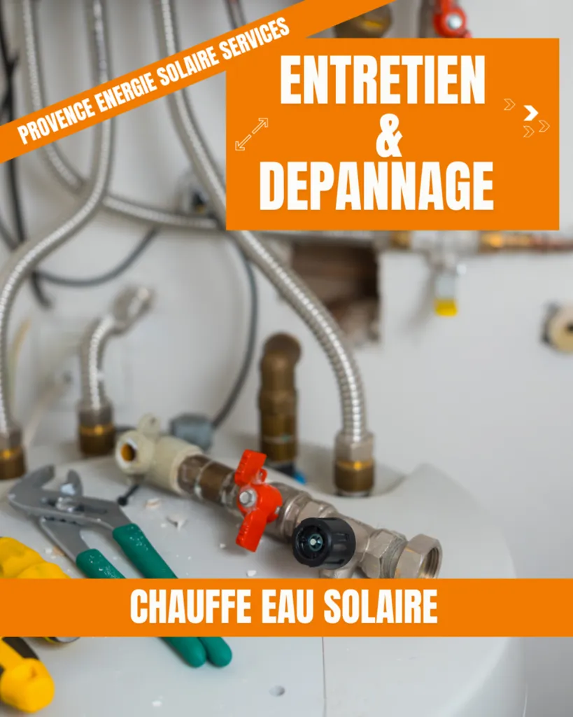 Entretien et dépannage de votre chauffe eau solaire avec Provence Energie Solaire Services