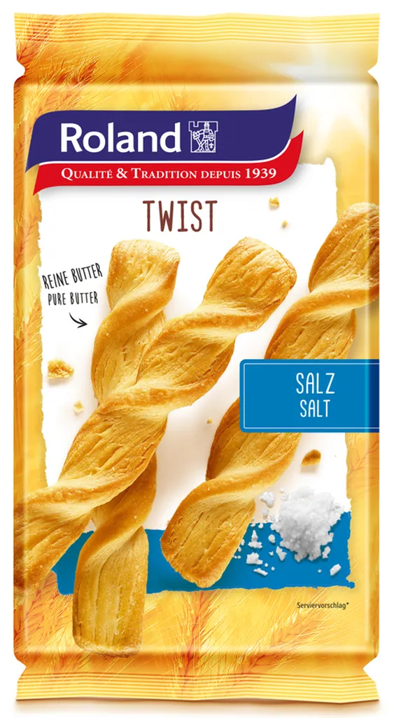 ♥Feuilleté torsadé au sel des Alpes 100g - P006