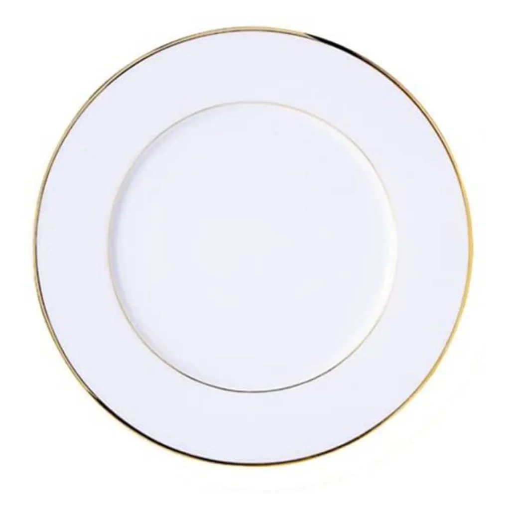 LOCATION ASSIETTE PLATE DE PRÉSENTATION EN PORCELAINE FINE FILET OR POUR MARIAGE A SAINTE MAXIME DANS LE 83