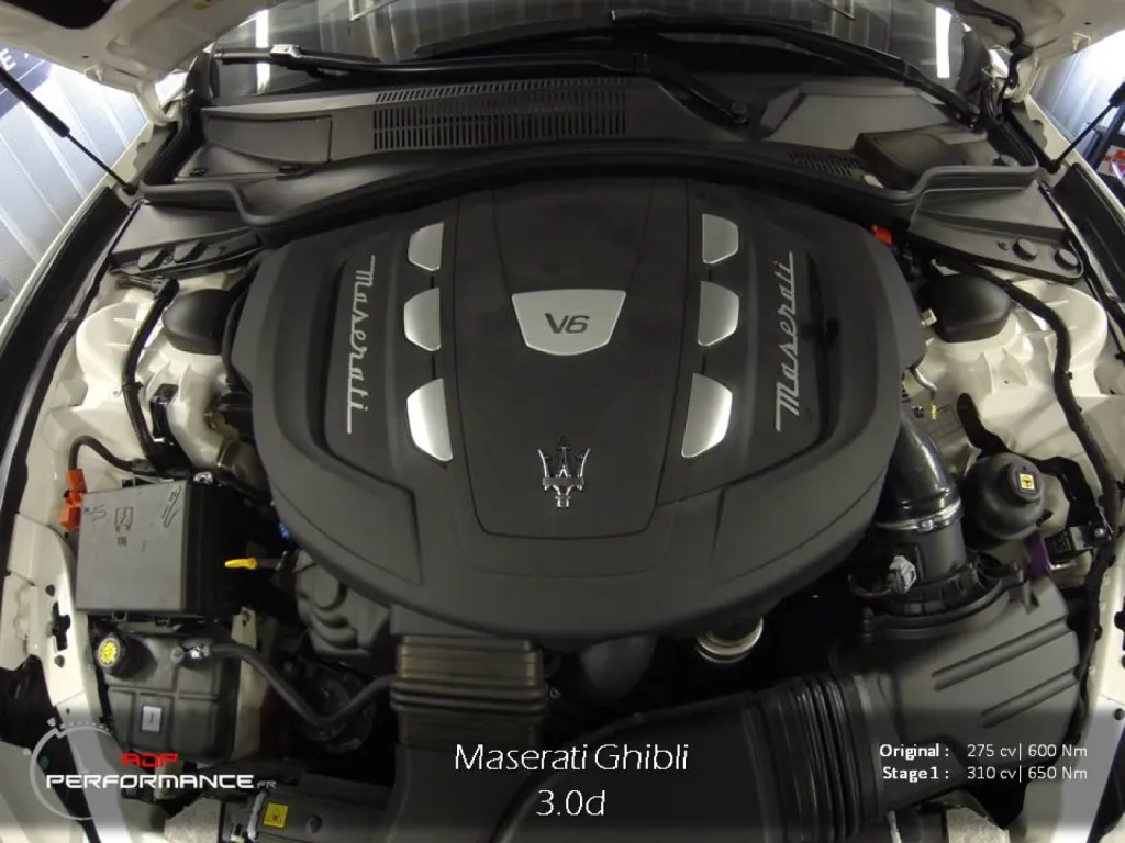 Reprogrammation moteur Maserati ghibli