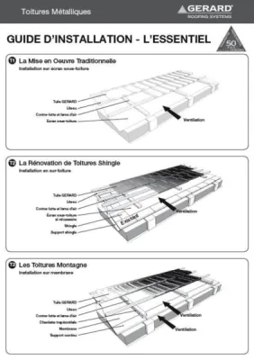 Guide d'installation Les Tuiles GERARD 2015