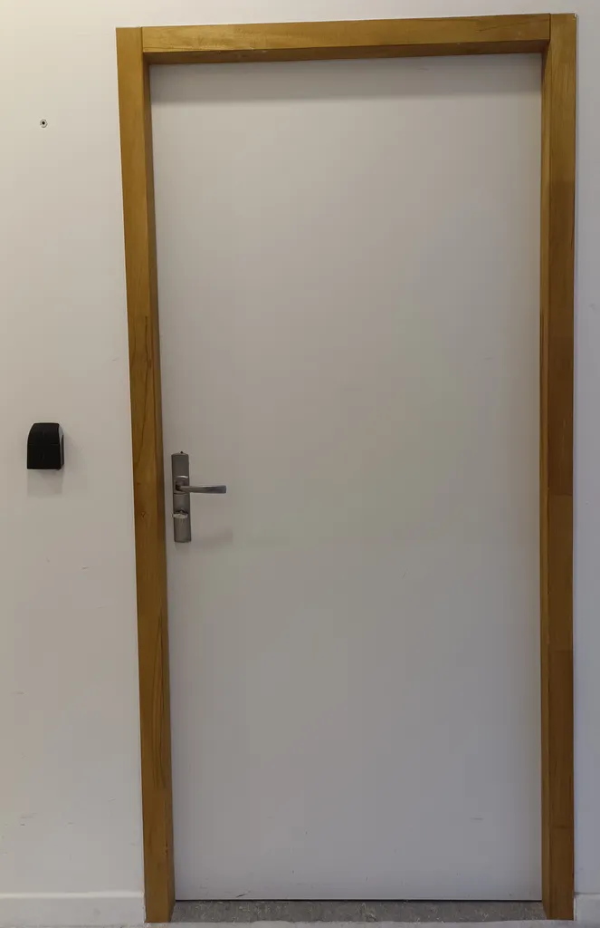 Serrure Abloy el 450 sur porte bois à Lyon