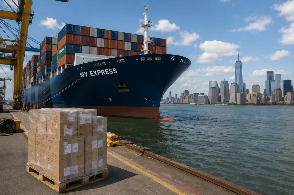 Transport maritime France New York