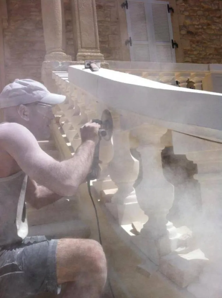 Balustrade en pierre naturelle