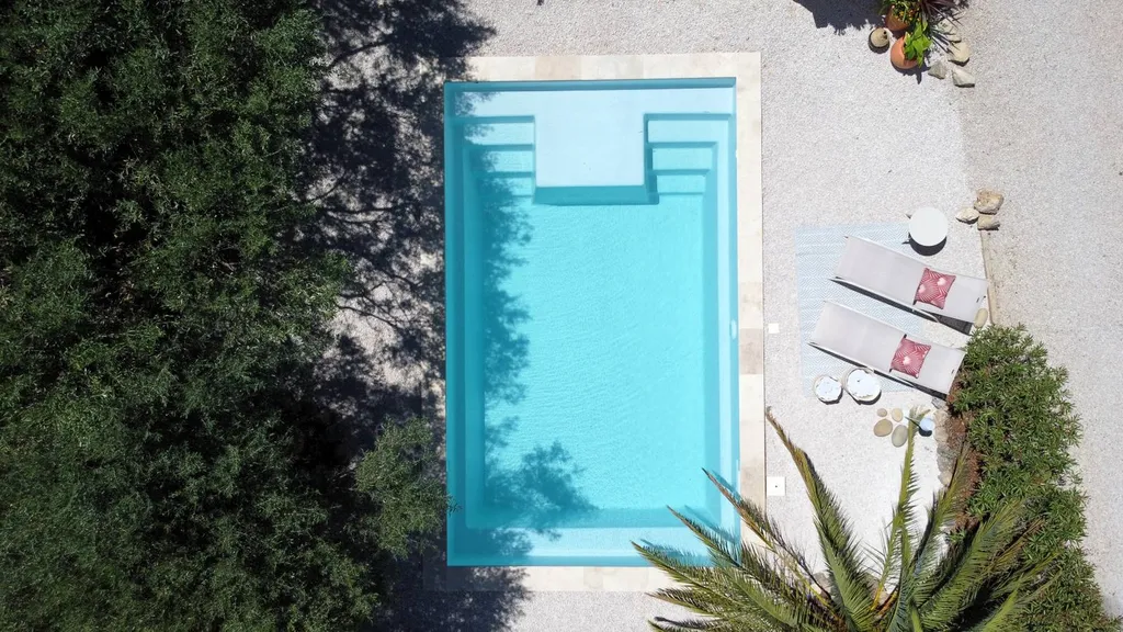 piscine vue du haut