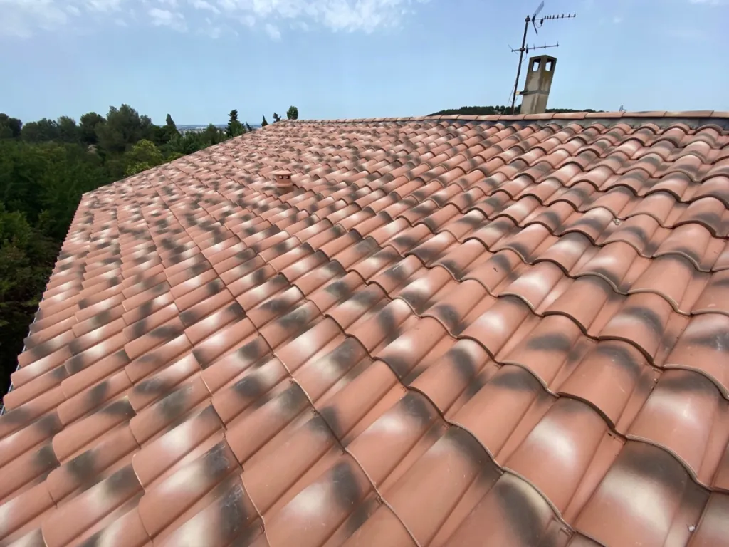 Changement d’une toiture de maison en tuiles Abeilles sur Martigues