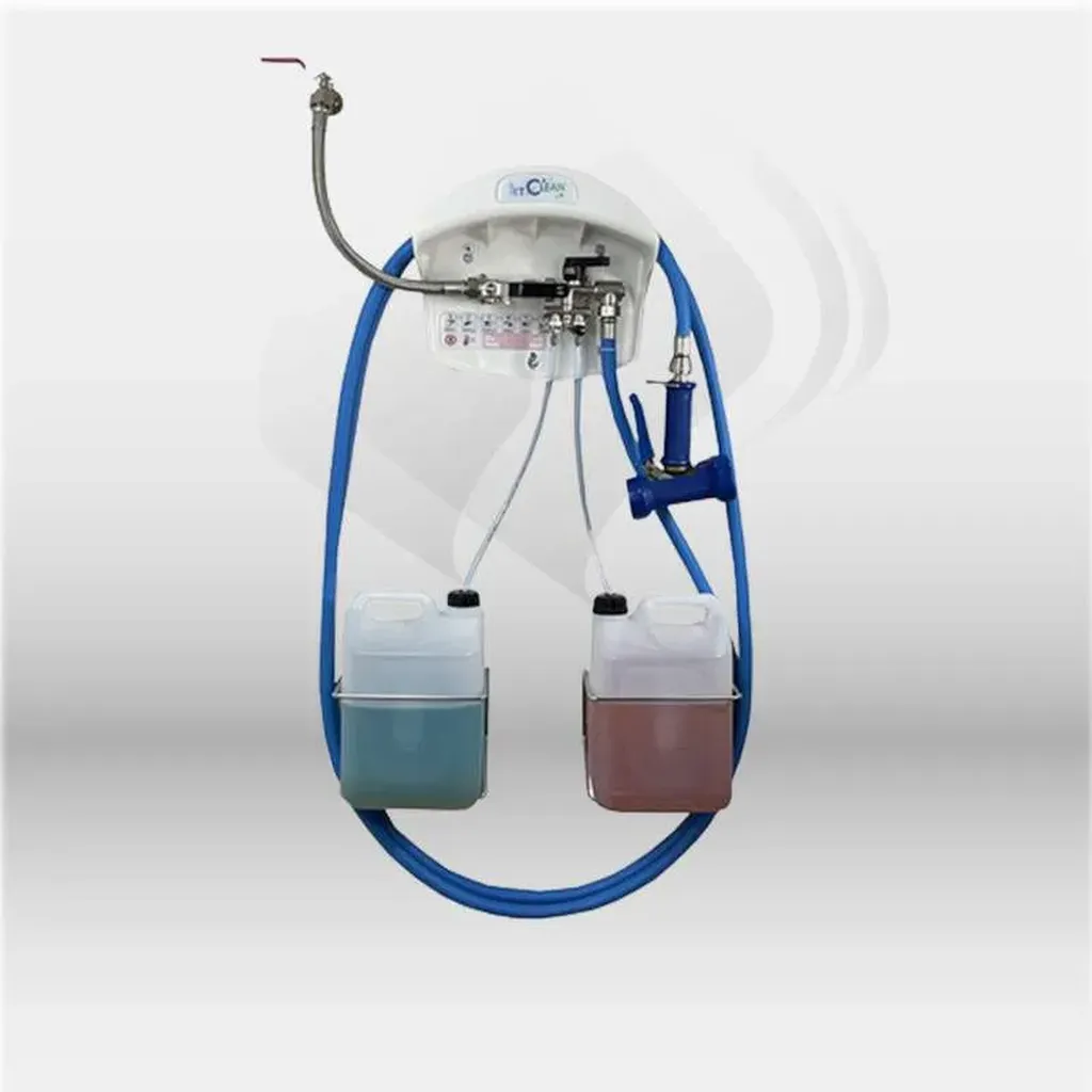 Centrale de nettoyage 2 produits avec supports bidons 5L, système Venturi professionnel pour lavage, rinçage et désinfection des surfaces, équipement sécurisé pour entreprises de propreté et collectivités – disponible à Mont-de-Marsan, Landes (40), Nouvel