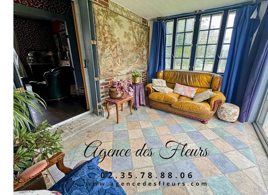 A vendre maison bourgeoise de 137 m² édifiée sur un terrain de 3545 m² sur la commune de ESCROVILLE 27400