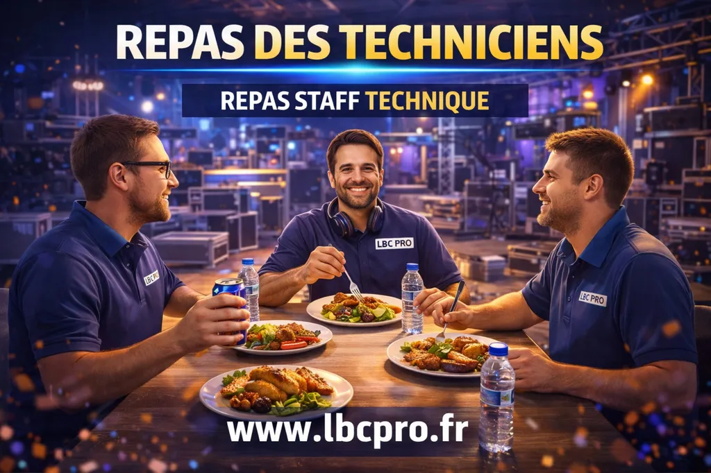 Quel est le prix de prise en charge des repas techniciens chez lbc pro events?