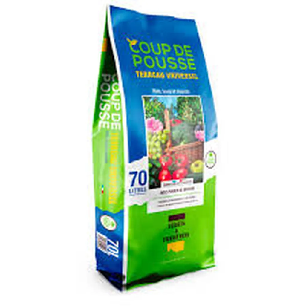 Terreau Coup de Pousse 50L et 70L – substrat complet pour croissance et floraison