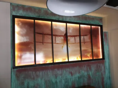 VERRIERE EN METAL DECO CUIVRE OXYDE TERRE DU MONDE