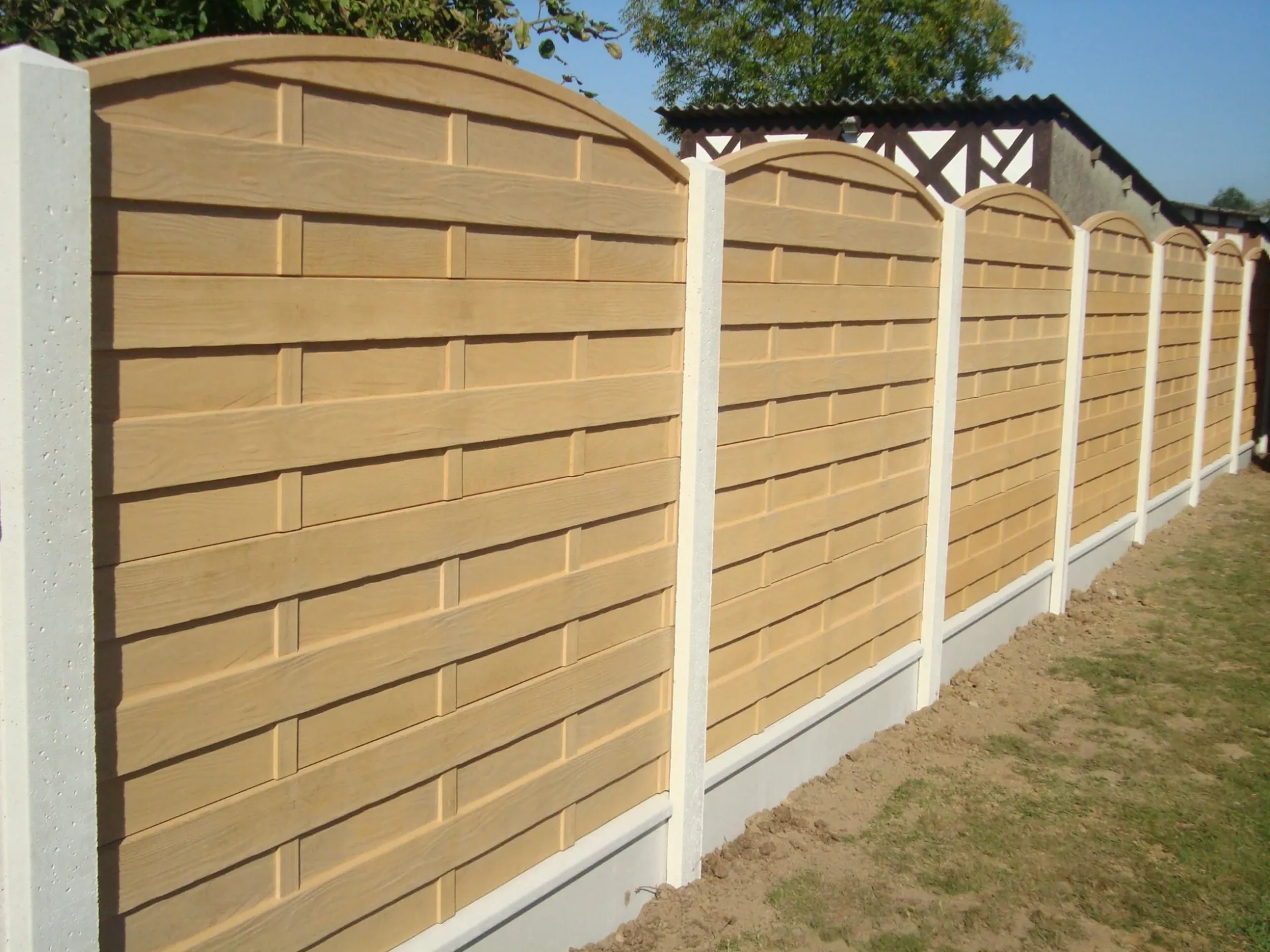 Réalisation de clôture en béton imprimé région du Havre 76