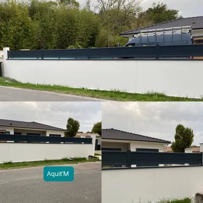 Installation clôture sur mesure par Aquit'M Sur St Jean d'Illac