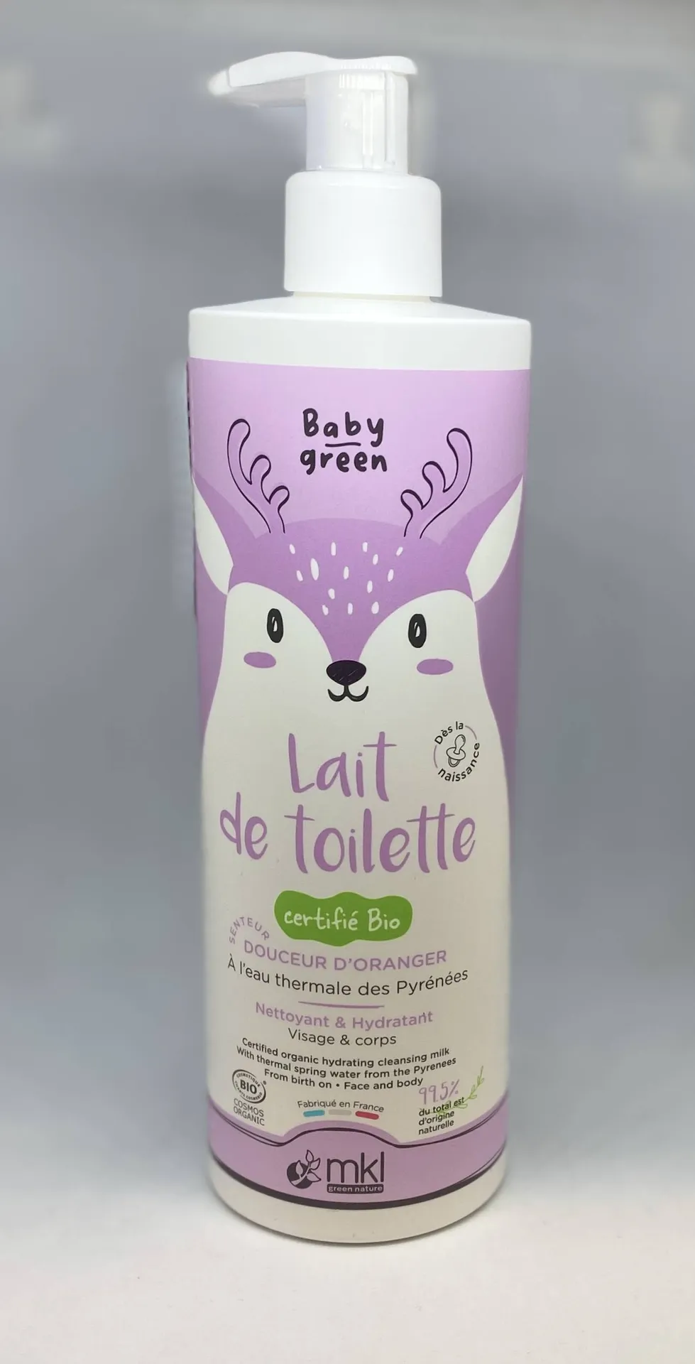Lait de toilette BIO BABY GREEN en pharmacie