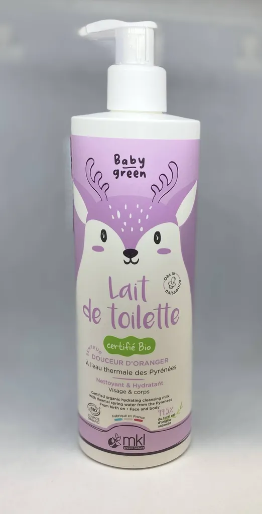 Lait de toilette BIO BABY GREEN en pharmacie