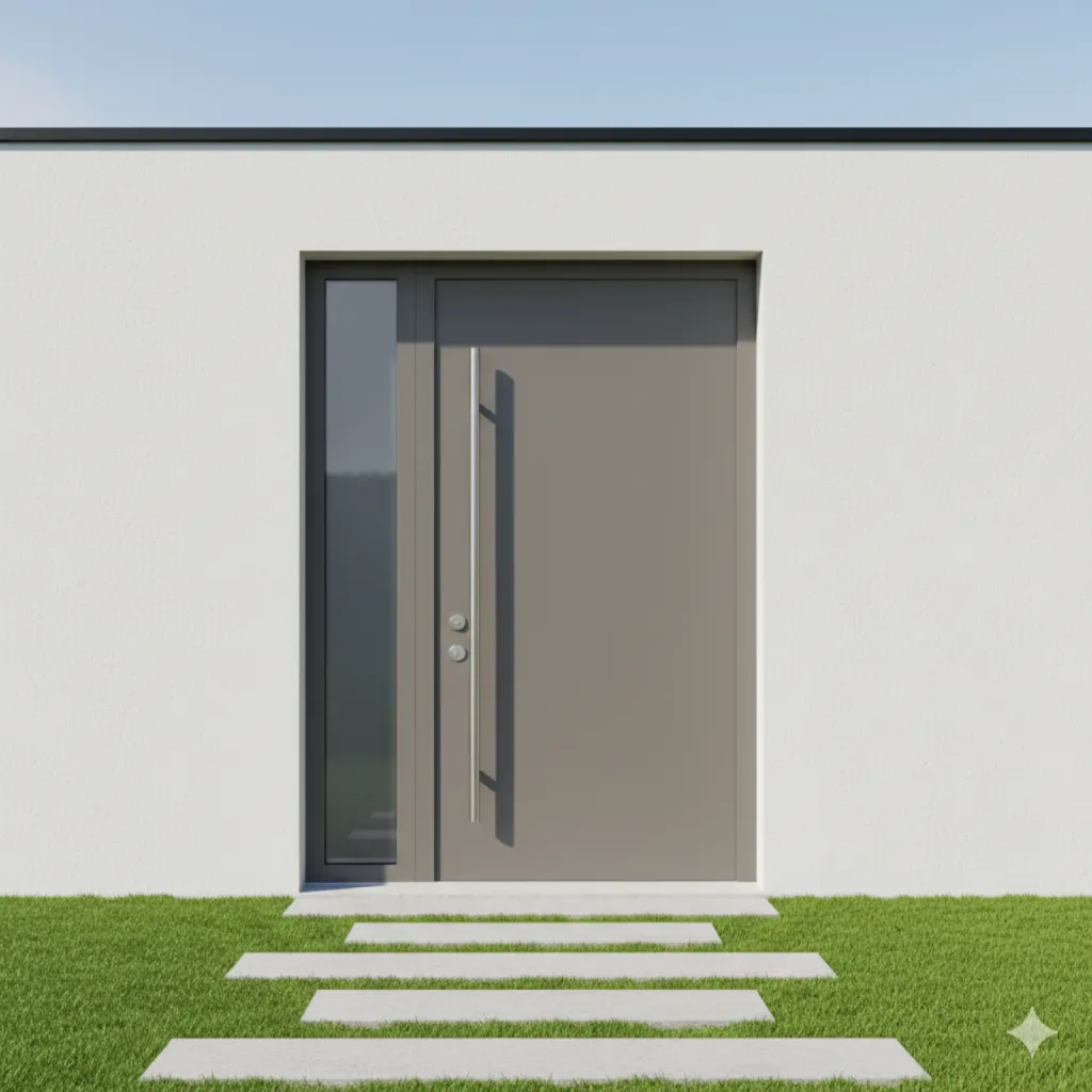Quelle couleur ou finition choisir pour une porte aluminium afin d’harmoniser parfaitement votre entrée avec une façade moderne et design ?