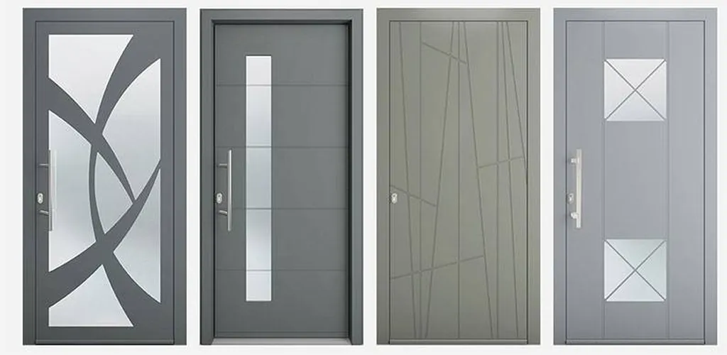 Installation de porte d'entrée en aluminium à haute performance thermique à Lyon