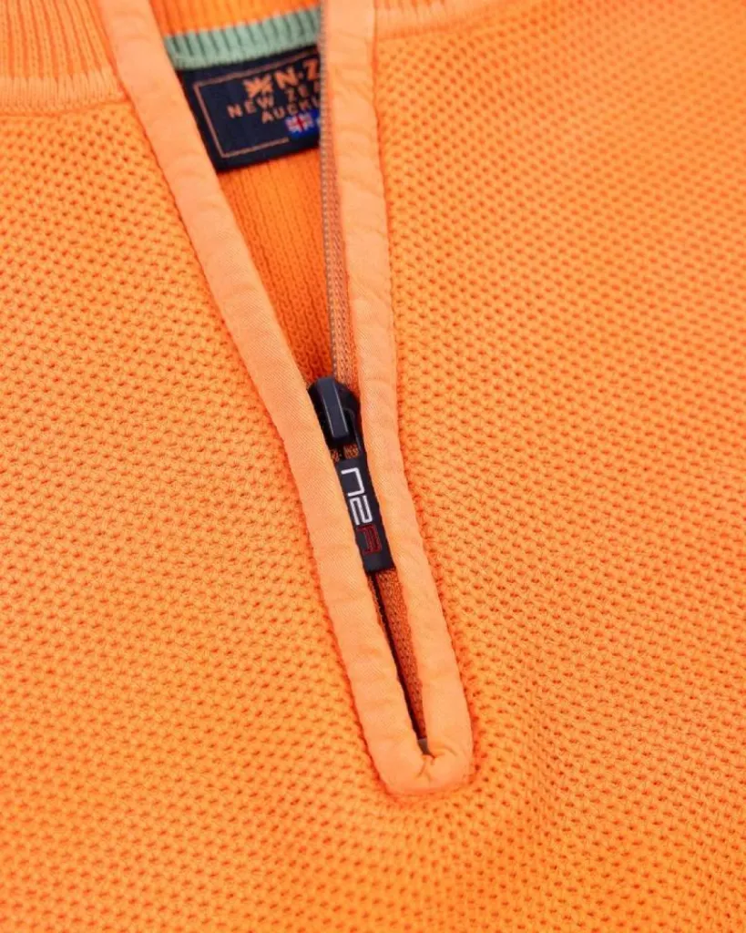 Pull orange Demi-Zip NZA à Dieppe chez Urban Chic