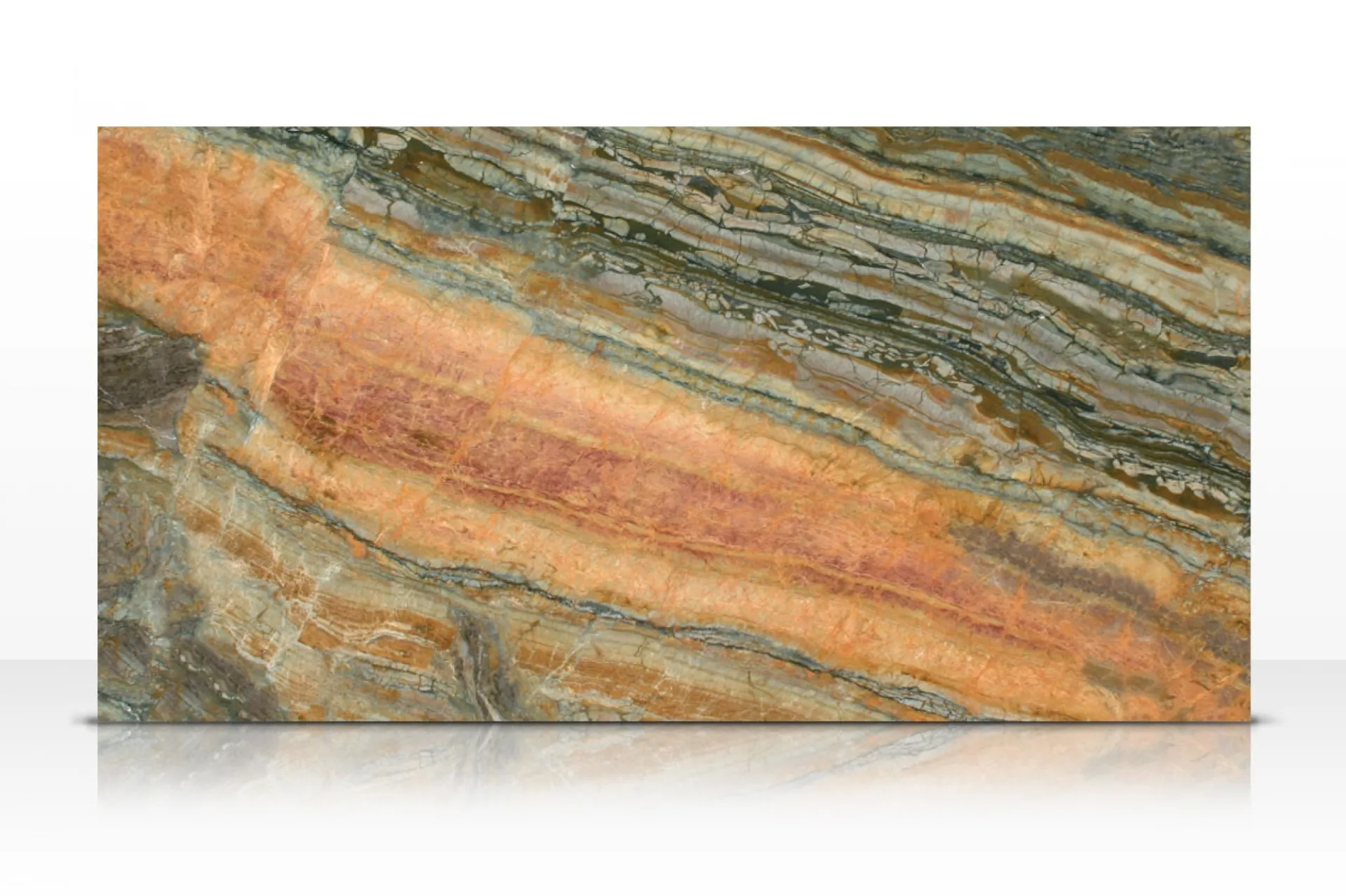 Tranche Golden Cobra marbre multicolor