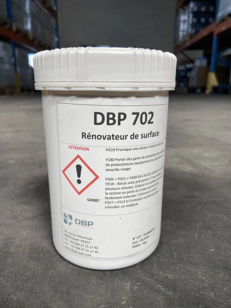 DBP 702 - Produit pâte de polissage pour la rénovation des métaux en inox