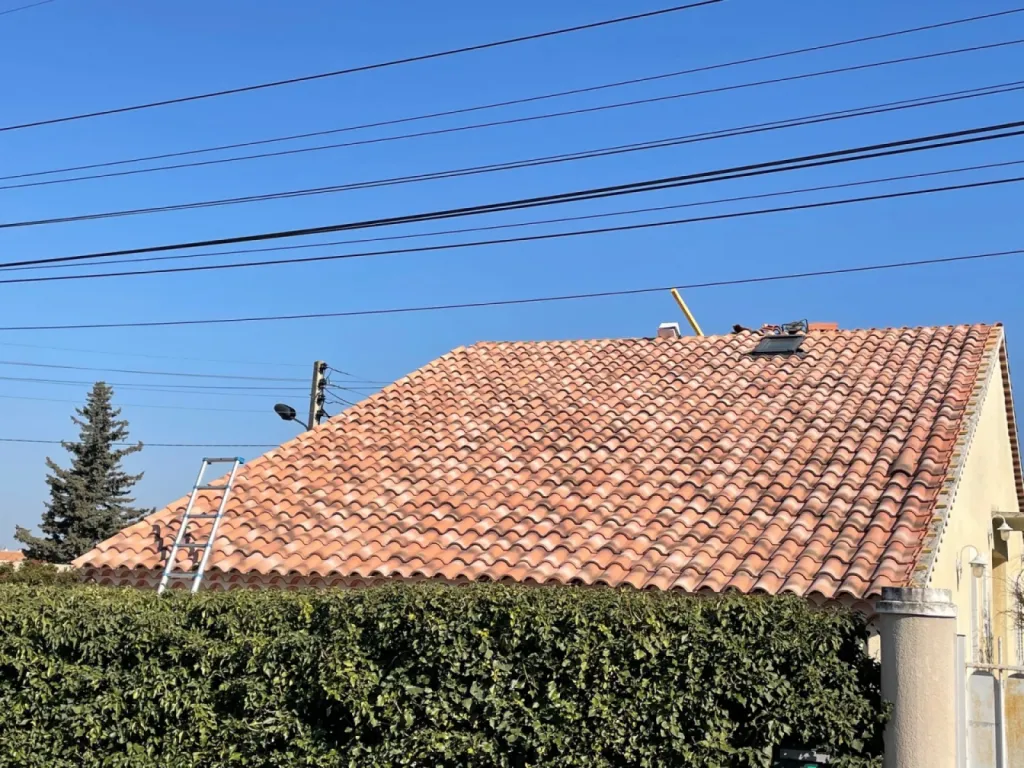 Réfection de toiture avec isolation d’une maison sur Châteauneuf-les-Martigues.