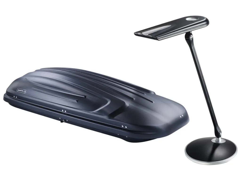 photographe packshot produit à Lyon Point S coffre de toit Lampe de bureeau Kaitalys