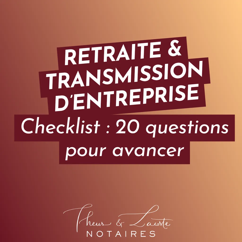 Transmission : checklist reprise d’entreprise avant la retraite