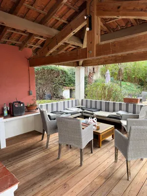 Terrasse bois terminé d'une surface de 80 m² réaliser sur Pézenas