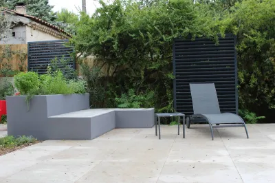 Aménagement d'un jardin contemporain sur Les Angles
