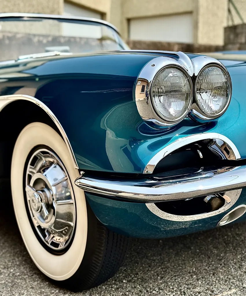 protection carrosserie traitement céramique Gyeon infinite Lyon Chevrolet corvette C1 1959