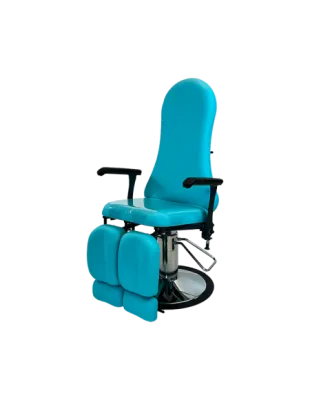 Fauteuil de podologie hydraulique pivotant à 360°, avec réglage indépendant et positionnement optimal – Gamme LUVIA Carina Medical