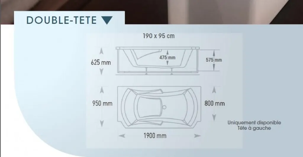 BAIGNOIRE BALNEOTHERAPIE Ligne Emotion