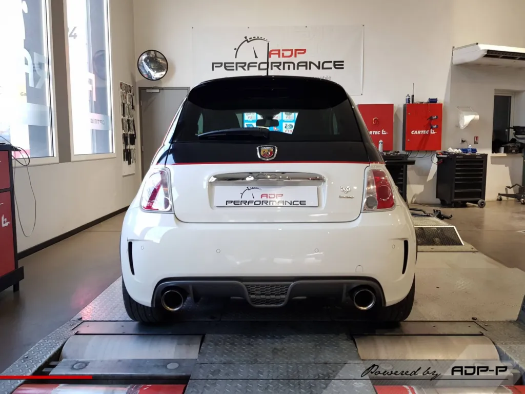 Optimisation moteur stage 2 Fiat 500 Abarth 1.4T (Ligne d'échappement, échangeur, filtre à air sport) ADP Avignon