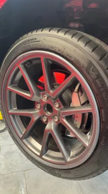 Protection Jantes ALLOYGATOR Tesla Model 3 à Saint Laurent du Var près de Nice.