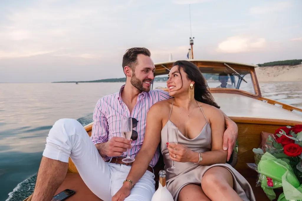 Carolina et Valentin : Une demande en mariage avec vue sur la Dune du Pyla, sur le Bassin d'Arcachon en Gironde - Les Mariages de Mademoiselle L - Julien Boyer