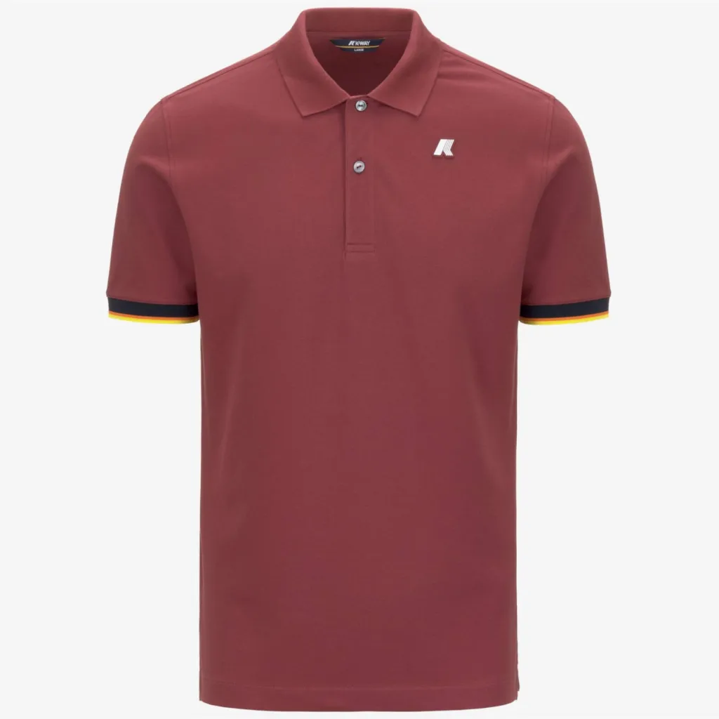 Le Polo K-Way Vincent Stretch Piqué Bordeaux (Red Jasper) chez Urban Chic à Dieppe 